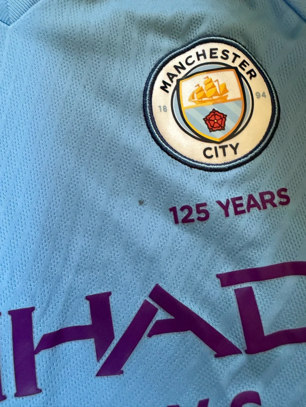 XS - Manchester City Puma Light Blue Manchester City Kids Jersey